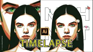 [TIMELAPSE] VECTOR ART PORTRAIT