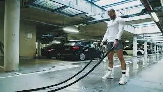 Shuffle wear sport sock-Battle rope training