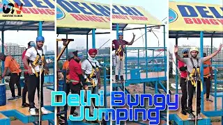 First Time Bungy Jump In Delhi 2022| bungy jump| bungee jumping|delhi bunjy jump price|Sarfire Vlogs