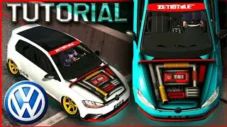 VOLKSWAGEN GOLF MK7 OPEN HOOD TUTORIAL | Easiest | Car Parking Multiplayer | New Update | zeti