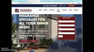 Website Review for Modern Roofing & Restoration; Roofing Atlanta