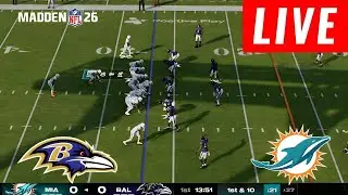 🔴LIVE : Baltimore Ravens vs Miami Dolphins | NFL Season Match Live Now MADDEN25 PS5 Gameplay