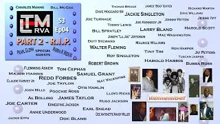Let's Talk Music RVA S3 EP04 - Part 2 - R.I.P. about some who have passed.