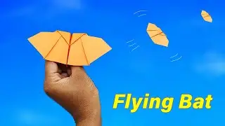 Flying Paper Plane Like Bat - How to Make a Paper Plane Fly Like a Bat