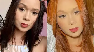 Ficando ruiva em casa *sem descolorir* *castanho ao ruivo* igora 8.77 /Link abaixo ⬇️ dos produtos