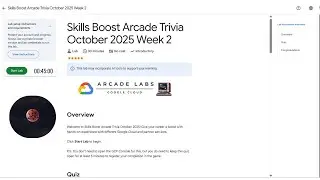 Skills Boost Arcade Trivia October 2025 Week 2 - Quiz Answers | #qwiklabs | #arcade