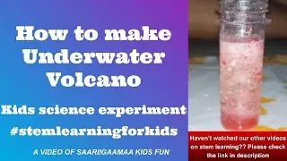 How to make Underwater Volcano|Explosive Science #Scienceexperiment #STEMactivity #underwatervolcano
