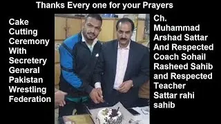 Cake Cutting Ceremony of being Rustam-e-Pakistan
