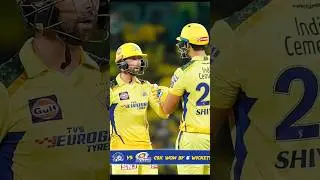 CSK won by 6 wickets ! CSK v MI ! #youtubeshorts #tataipl2023 #shortsvideo #shorts