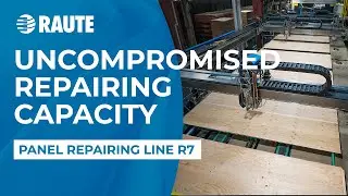 Save up to 65% in repair materials with Raute Panel Repairing Line R7