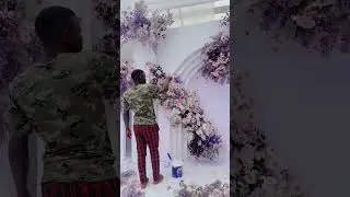 Wedding background installation ( best wedding decoration Uganda )