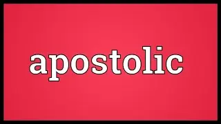 Apostolic doctrine vs. the Apostles' doctrine - the difference is really quite clear.