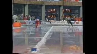 World Championships Allround Inzell 1986 - 10 km Malkov - Hadschieff