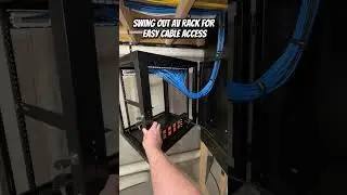 &ldquo;AV Rack That Swings Out for Easy Cable Access&rdquo;. #smarthome #rack #install #lowvoltage #ubiquiti