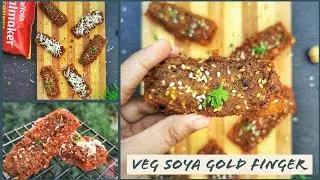 Easy & Quick Party Snack at Home| Chinese Gold Finger| Veg Soya Gold Finger #shorts