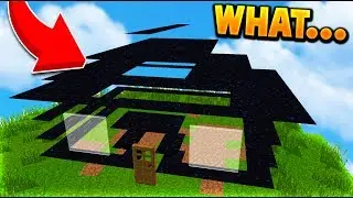 TURNING A PLAYERS HOUSE INTO END PORTALS! (Minecraft Trolling)