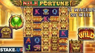 THE BEST Wagering Slot I've seen - NILE FORTUNE (STAKE.us)