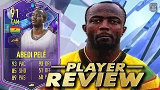 91 FANTASY FUT HEROES ABEDI PELE PLAYER REVIEW! META - FIFA 23 ULTIMATE TEAM