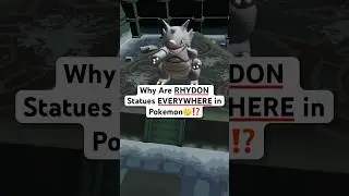 Why Are Rhydon Statues EVERYWHERE in Pokemon🤔⁉️ #pokemonfirered #pokemontheory #nintendo