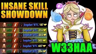 w33 - Invoker insane skill showdown Dota 2