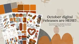 🤩 SO GOOD! New digital planning October releases are HERE and you don&rsquo;t want to miss these!! 🤩