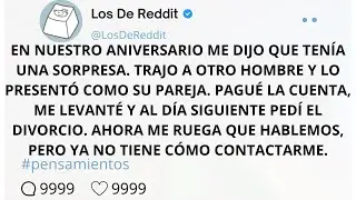 EN NUESTRO ANIVERSARIO ME DIJO QUE TENÍA UNA SORPRESA. TRAJO A OTRO HOMBRE Y LO PRESENTÓ COMO SU...