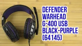 Распаковка Defender Warhead G-400 USB Black-Purple 64145