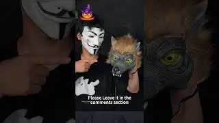 Half-head Wolf Latex Mask