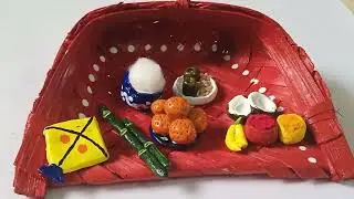 DIY Kitchen | DIY Sankranti Miniature 🌞| Sankranti festival  things 🌞 #miniature  #sankranti #diy