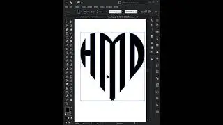monogram logo in love shape #shorts
