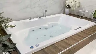 FLIPPER DUO 200 X 120 WHIRLPOOL BADEWANNE MIT SITZEN HIDROSPACE 1.700 &euro;