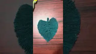 How to make macrame leaf in easy steps #diy #macramecrafts #viral #decorideas 