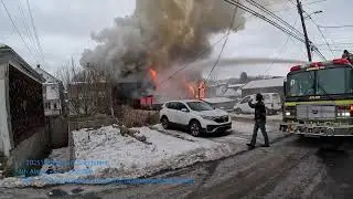 Dec 13, 2025 4th alarm Scott Street Kulpmont arrival 1 of 2