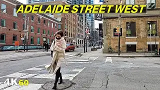 Walking a DEAD Downtown Toronto on Adelaide Street West (Jan 6, 2022)