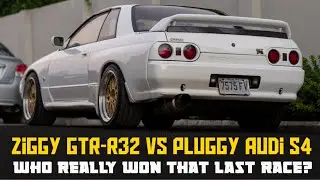 Действительно ли Годзилла выиграл последнюю гонку у Audi S4 Плагги? 🤔 Что думаете? Смотрите!