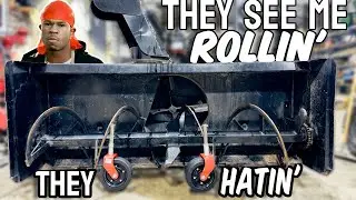 Adding Wheels to my 3 Point Hitch Snowblower!?
