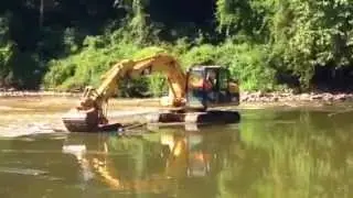 Restoring Conewango Creek, PA - Removing remnant dam upstream of Hospital Dam