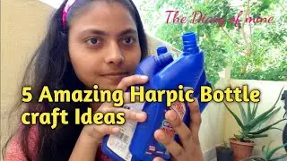 5 Amazing Harpic Plastic Bottle Craft ideas||Palastic Bottle Craft