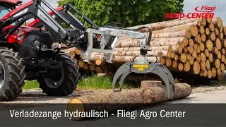 Verladezange Frontlader Dreipunkt im Einsatz Traktor Fliegl