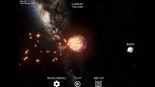 Moon collided with earth#space#spacesimulation#universesimulation#simulation#universe#moon#earth