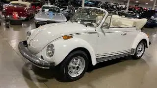 1978 VW Beetle Convertible Champagne Edition in White