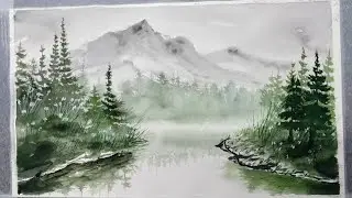 Easy Watercolor Painting For Beginners!!