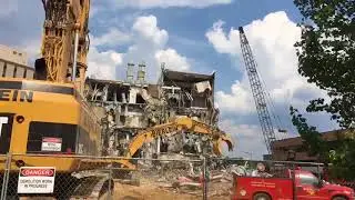 Bronson demolishes former Upjohn building in Kalamazoo