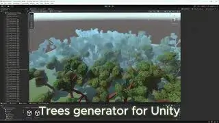 Trees generator - Unity asset for low poly trees generation