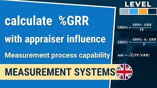 Calculate %GRR: proof of measurement capability | measurement system 1-1.5| IHDE Academy