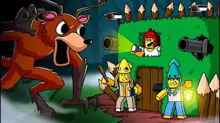 BASE DEFENSE 99 Nights in Roblox Forest! (Cartoon Animation)
