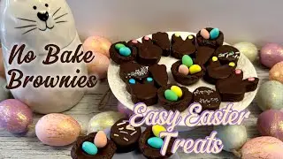 Easy Easter treat recipe /no bake Brownies #recipe #brownie #nobake #easyrecipe #chocolate #easter