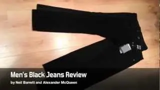 Men's Black Designer Jeans Alexander McQueen & Neil Barrett Review