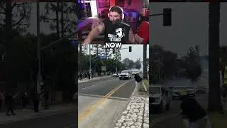 Protestors Throwing Rocks At ICE