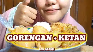 MUKBANG ASMR - MENIKMATI CUACA MENDUNG DIPAGI HARI DENGAN GORENGAN DAN KETAN 🔥🔥